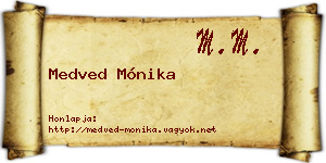 Medved Mónika névjegykártya